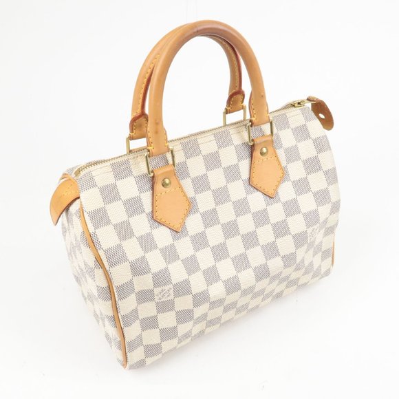 Speedy 25 Damier Azur Satchel Bag - Picture 4 of 12